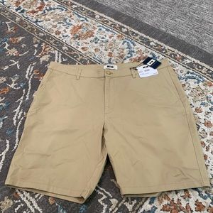 NWT Joseph Abboud Modern Fit Men 40 Flat Front Casual Shorts Khaki‎